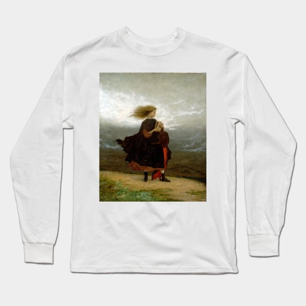 Eastman Johnson The Girl I Left Behind Me Long Sleeve T-Shirt by pdpress